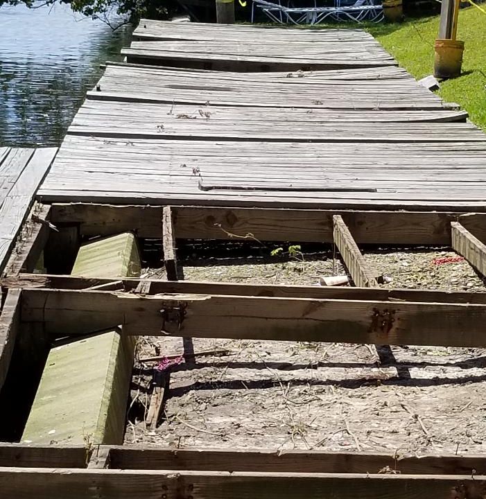 Dock piling restoration project 1 — Deep South Marine Restoration