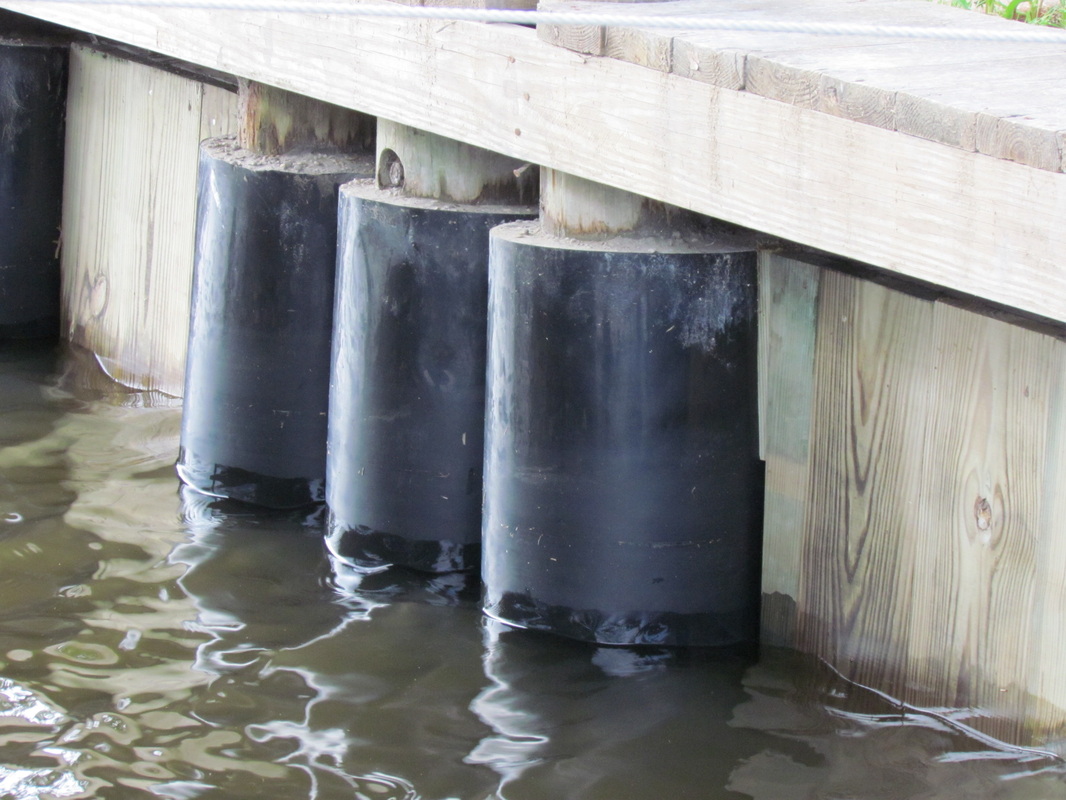 Deep South Marine Restoration project 12 — dock piling repair and restoration