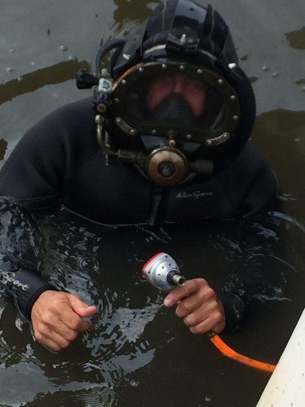 Deep South Marine Restoration project 36 — dock piling repair and restoration